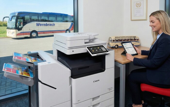 Bequeme Reise und voller Service beim Drucken.